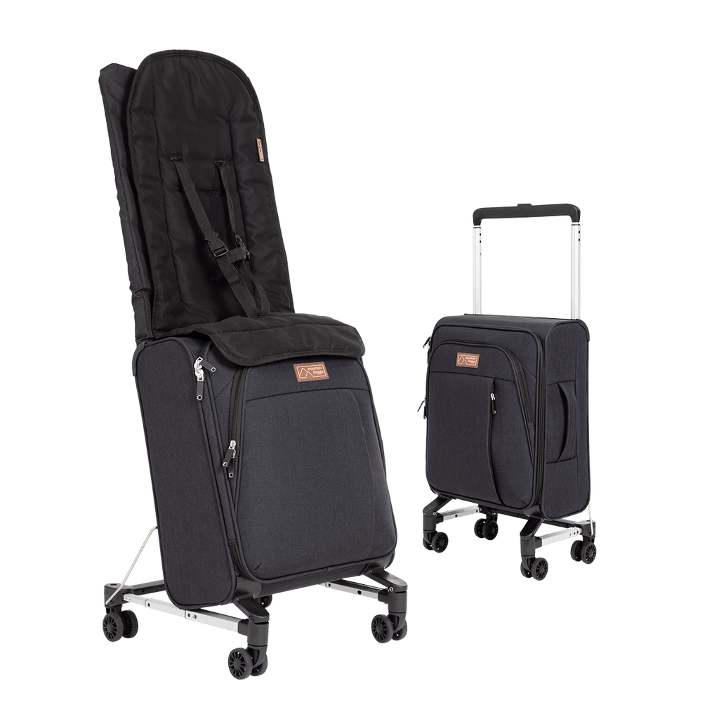 Suitcase with top child seat