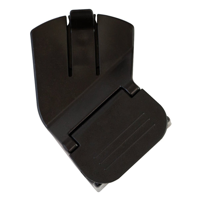 Mountain Buggy carrycot clip for left hand side of use on duet buggy when using twin carrycot configuration shown in black_black