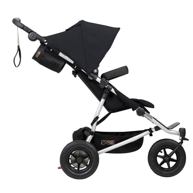 Mountain Buggy duet double buggy side view colour black_black