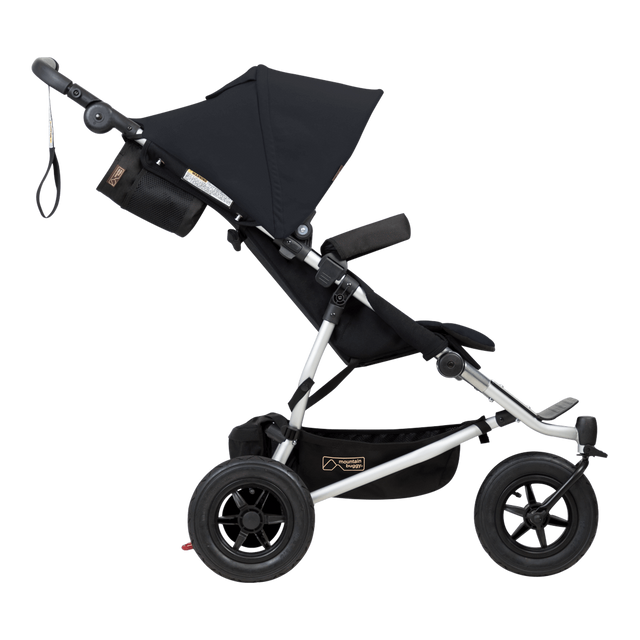 Mountain Buggy duet double buggy side view colour black_black