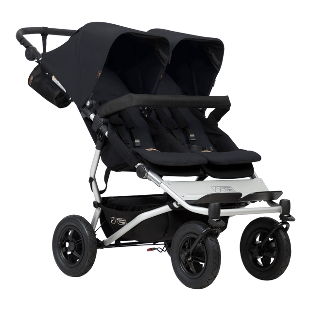 Mountain Buggy duet double buggy made for mums and oh baby award winner in colour black_black