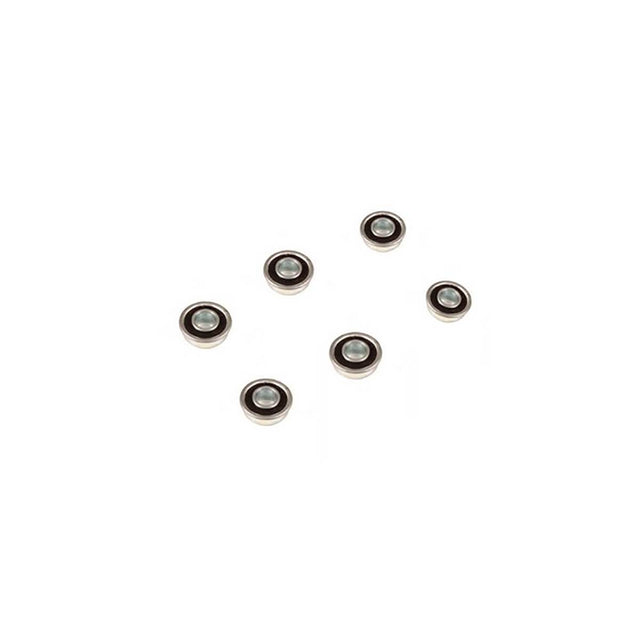 Mountain Buggy close up of 6 replacement wheel bearings in black_black