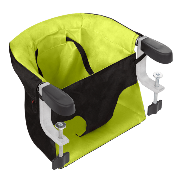mountain buggy pod portable high chair in lime green colour top down view_lime