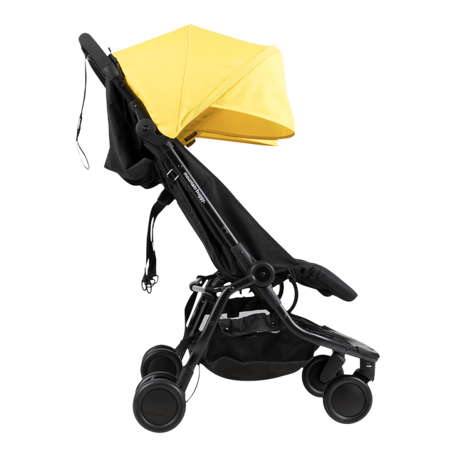 Mountain Buggy nano duo double lightweight buggy side view in colour cyber_cyber